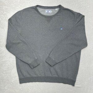 Southern Tide The Skipjack Gray Crewneck Sweatshirt XL Cotton Blend